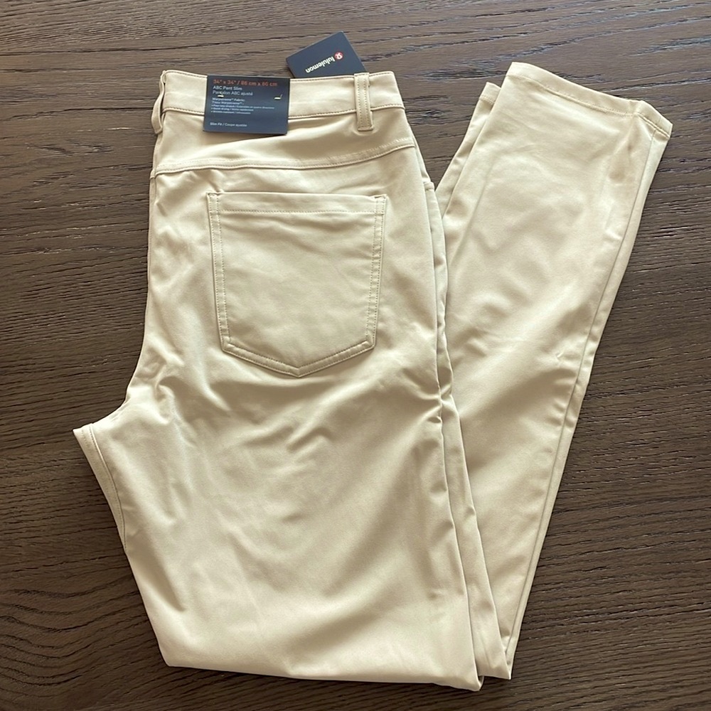 Lululemon ABC Slim-Fit 5 Pocket Pant 34"L - Mens - NWT